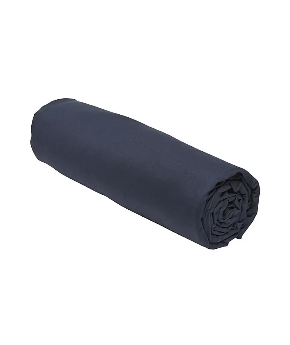 Drap housse TODAY Essential - 140 x 200+30 cm - 2 personnes - 100% Coton uni - Navy