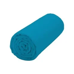 Drap housse Turquoise 200 x 200 cm / 100% coton / 57 fils/cm² "King size"