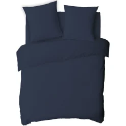 Drap housse uni en coton 57 fils 140x200cm