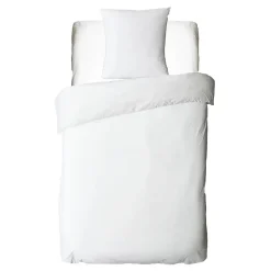 Drap housse uni en coton 57 fils 90x190cm