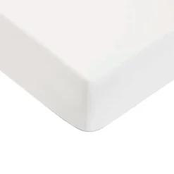 Drap housse uni en coton 57 fils 90x190cm