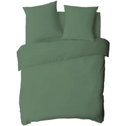 Drap housse uni en coton 57 fils 160x200cm