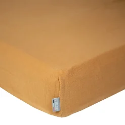 Drap housse uni en gaze de coton