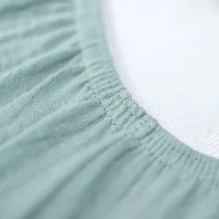 Drap housse uni en gaze de coton