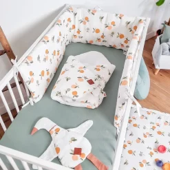 Drap housse uni en gaze de coton