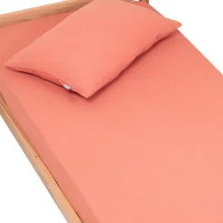 Drap housse uni en gaze de coton