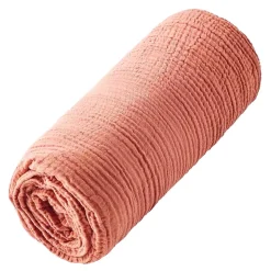Drap housse uni en gaze de coton