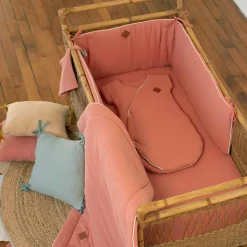 Drap housse uni en gaze de coton