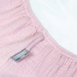 Drap housse uni en gaze de coton