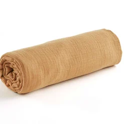 Drap housse uni en gaze de coton