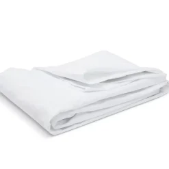 Drap Housse uni 180x200cm PERCALE BLANC