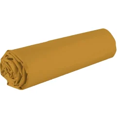 Drap housse 160x200 +35 cm 100% coton 57 fils safran