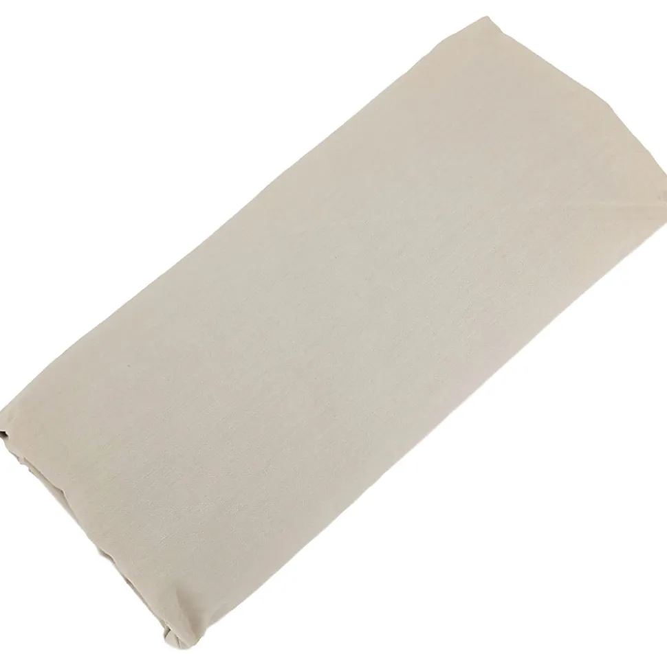 Drap housse 200x200 cm bonnet 30 cm percale de coton PASSION PERCALE beige Lin