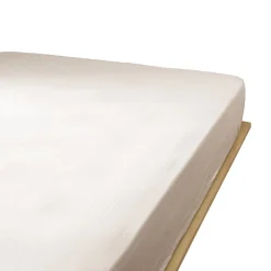Drap housse 90x190 cm en Gaze de coton Naturel