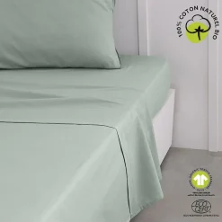 Drap plat 57 fils - 100% coton biologique