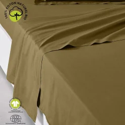 Drap plat 57 fils - 100% coton biologique