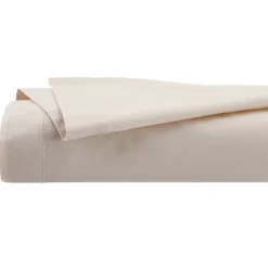 Drap plat - percale - beige lin - 240x290 cm - Atmosphera