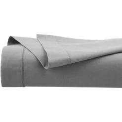 Drap plat - percale - gris - 180x290 cm - Atmosphera