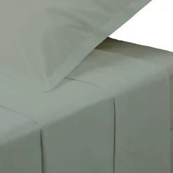Drap plat - percale - vert - 240x290 cm - Atmosphera