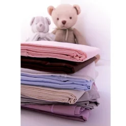 Drap plat avec point bourdon (80x110 cm - Blanc)