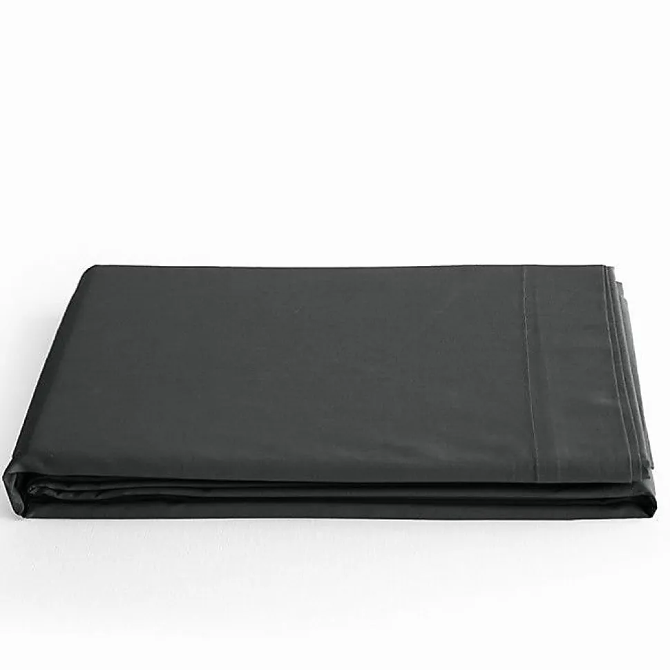 Drap plat Coton Pur Prémium 240 x 300 cm Marron coton