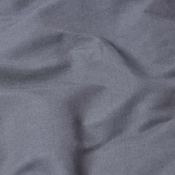 Drap plat en lin lavé gris, 178x255 cm - HOMESCAPES