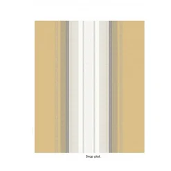 Drap plat en percale de coton au style ethnique chic (180x290 cm - Jaune)