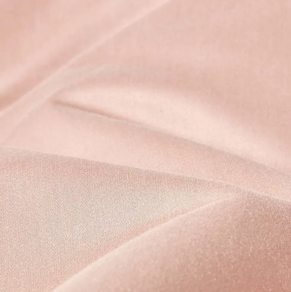 Drap plat en satin de coton égyptien 1000 fils taupe, 240x300 cm - HOMESCAPES