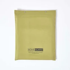 Drap plat en satin de coton égyptien 1000 fils vert olive, 275x275 cm - HOMESCAPES