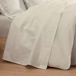 Drap plat esprit grand hôtel (240x310 cm - Sable)