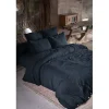 Drap plat Gaïa L'EFFET PAPILLON gaze de coton 240x300 cm bleu nuit