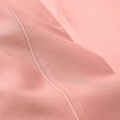 Drap plat percale de coton peigné "Julian" toutes dimensions Coton Pur - Julian Rose Poudré - 240 x 300 cm pour lit 2 places