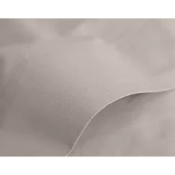 Drap plat percale pur coton peigné longues fibres 80 fils/cm² Vent du sud - Lin - 180 x 290 cm pour lit 1 place