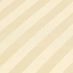 Drap plat satin rayé en coton égyptien 330 fils jaune pâle, 270x300 cm - HOMESCAPES