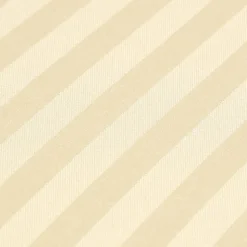 Drap plat satin rayé en coton égyptien 330 fils jaune pâle, 240x275 cm - HOMESCAPES