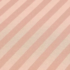 Drap plat satin rayé en coton égyptien 330 fils taupe, 230x255 cm - HOMESCAPES