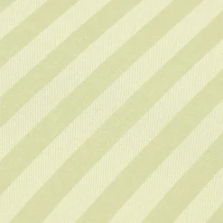 Drap plat satin rayé en coton égyptien 330 fils vert sauge, 178x255 cm - HOMESCAPES