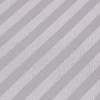 Drap plat satin rayé en coton égyptien 330 fils gris, 240x275 cm - HOMESCAPES