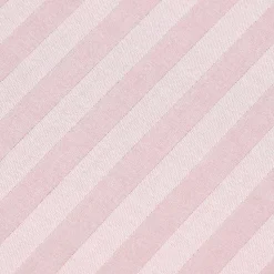 Drap plat satin rayé en coton égyptien 330 fils violet, 240x275 cm - HOMESCAPES