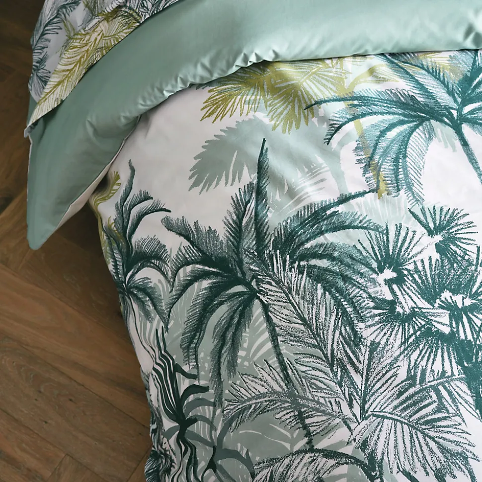 Drap plat style colonial (180x290 cm - Vert)