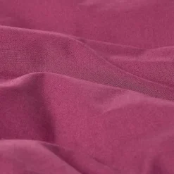 Drap plat uni 100 % coton égyptien 200 fils bordeaux, 180x290 cm - HOMESCAPES