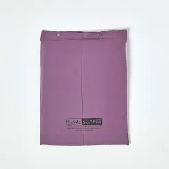 Drap plat uni 100 % coton égyptien 200 fils violet, 178x255 cm - HOMESCAPES