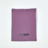 Drap plat uni 100 % coton égyptien 200 fils violet, 275x275 cm - HOMESCAPES