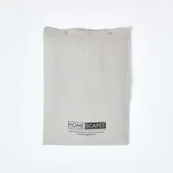 Drap plat uni 100 % coton égyptien 200 fils gris argent, 270x300 cm - HOMESCAPES