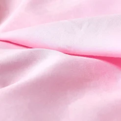 Drap plat uni 100 % coton égyptien 200 fils rose, 180x290 cm - HOMESCAPES