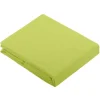 Drap Plat Uni en 100 % Coton (180x290 cm - Vert clair)