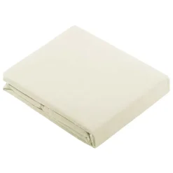 Drap Plat Uni en 100 % Coton (180x290 cm - Blanc)