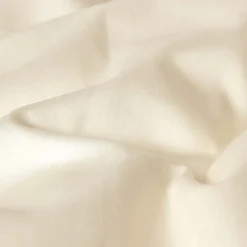 Drap plat uni en coton égyptien bio 400 fils ècru, 230x255 cm - HOMESCAPES