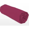 Drap-housse - LOVELY HOME - LH71617 - 90x190+25 cm - Fuchsia