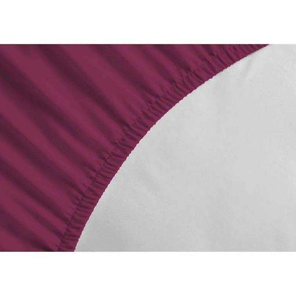 Drap-housse - LOVELY HOME - LH71617 - 90x190+25 cm - Fuchsia